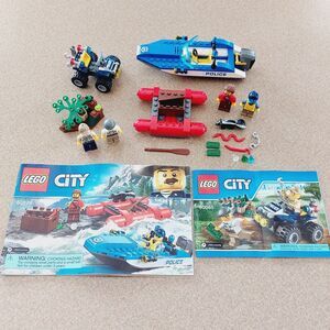 LEGO City 60176 Wild River Escape and 60065 ATV Patrol 100% Complete Set Lot